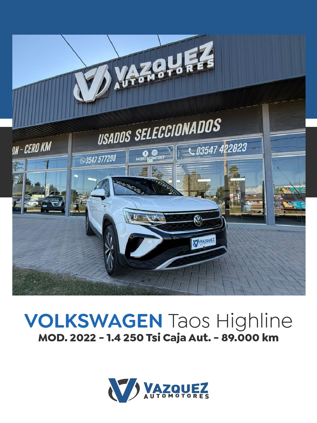 Volkswagen Taos 1.4 250 Tsi Highline (copia)