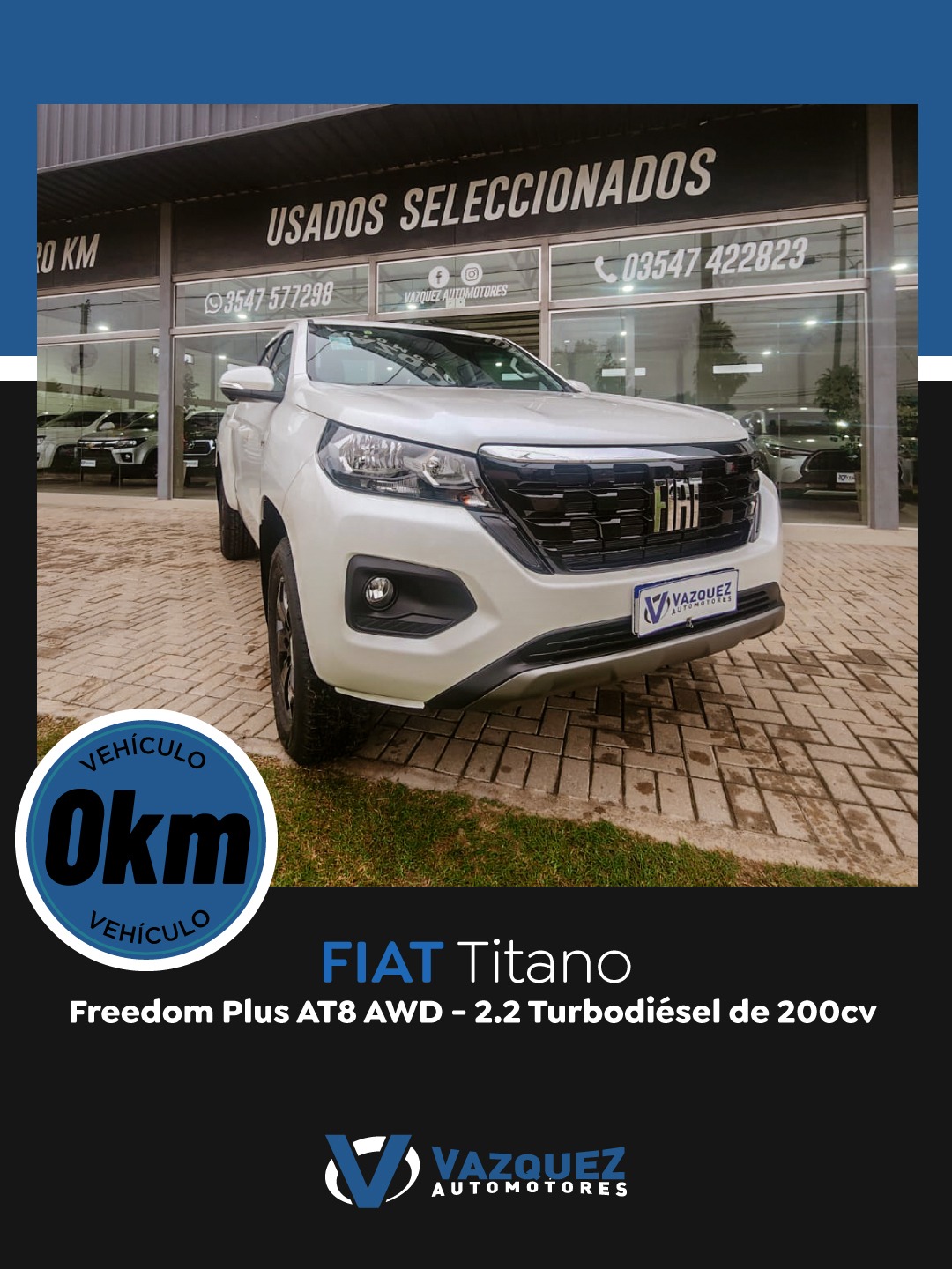 Fiat Titano Freedom Plus AT8 AWD